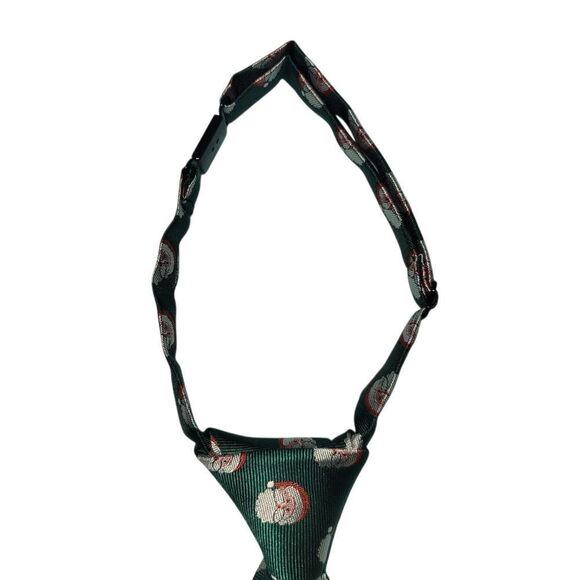 Festive Green Santa Kids Tie - Picture 2 of 6